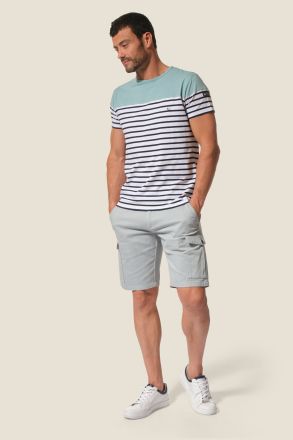 Тениска Hiroki с къс ръкав и обло деколте