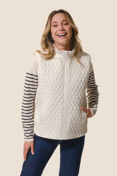 Дамски елек без ръкави с цип Claudia