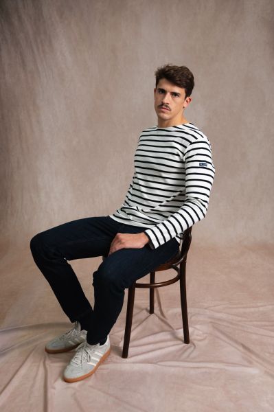 Мъжка бретонска раирана  блуза Cordage