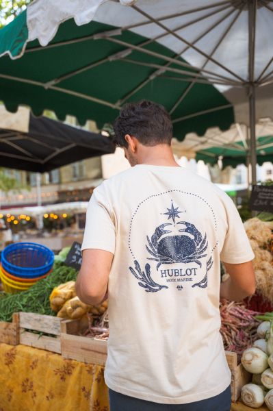 Мъжка тениска от трико Crew