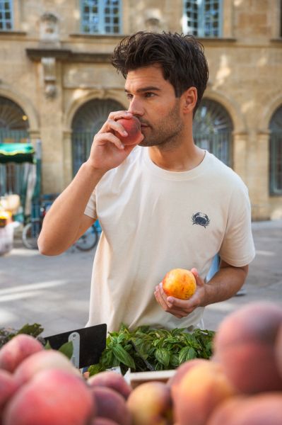 Мъжка тениска от трико Crew