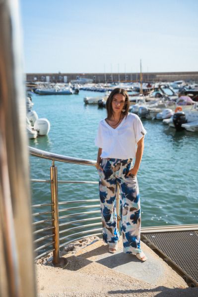 Дамски панталон с принт Joanna