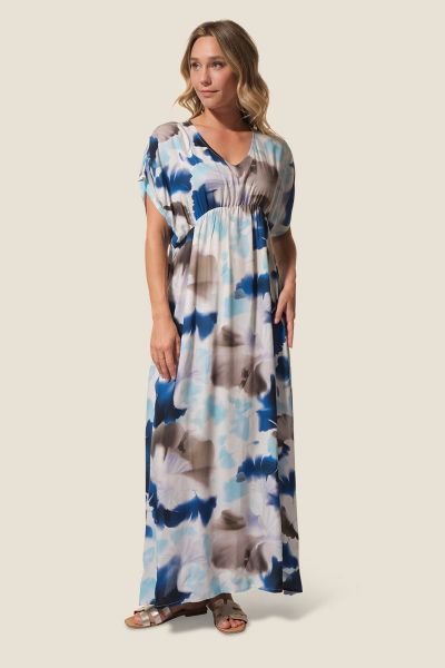 Дълга дамска рокля с принт  Francesca