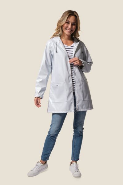 Метализирано дамско среднодълго непромокаемо яке Helena