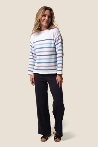 Дамски раиран пуловер Heloise