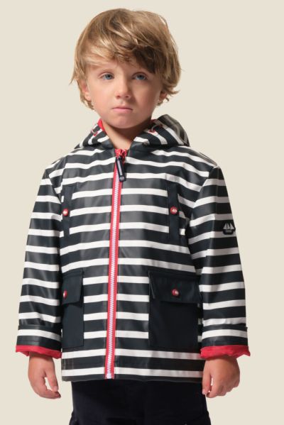 Детско водоустойчиво яке с цип и качулка Gregoire