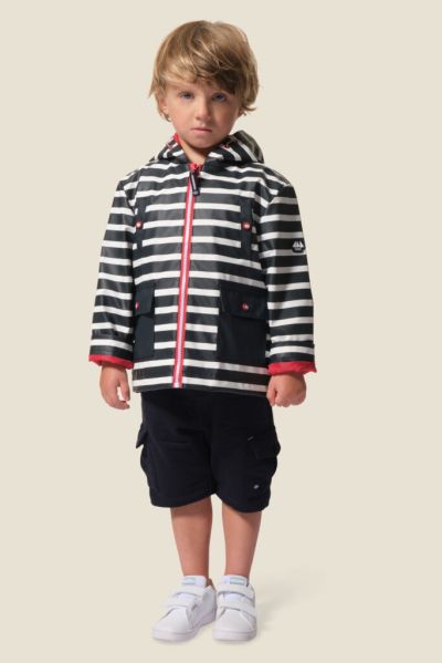 Детско водоустойчиво яке с цип и качулка Gregoire